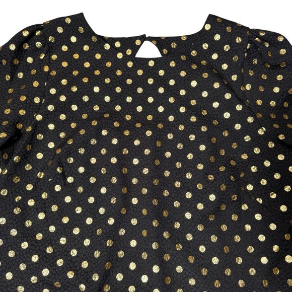 New Talbots Back Glitter Dot Cutout Dress Size 16 Petite - Picture 10 of 11